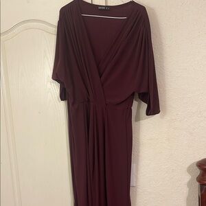 KOH KOH Ruched Wrap Gown